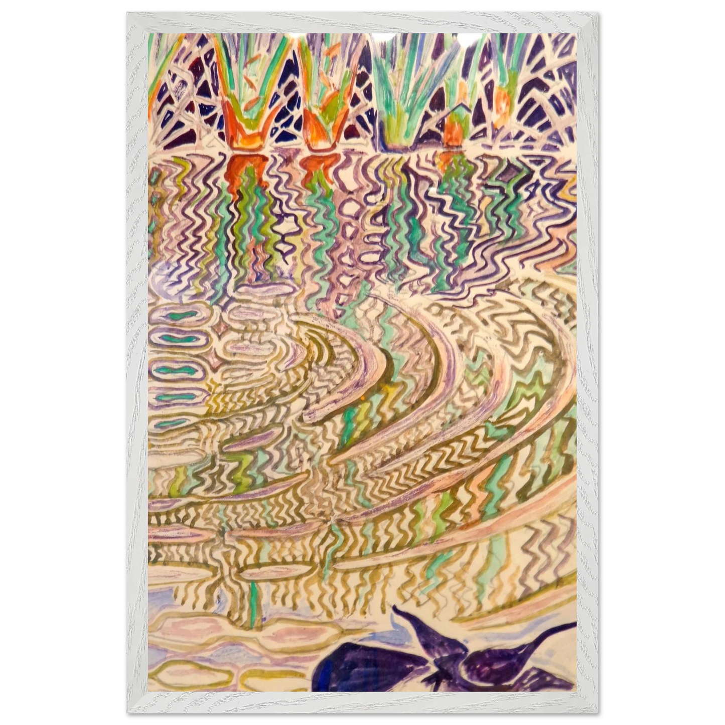 Walter Inglis Anderson - Walter Anderson Wall art - 40x50 cm / 16x20 inches - Premium Wooden Framed Poster With Fine Art Paper-canvas - Black frame