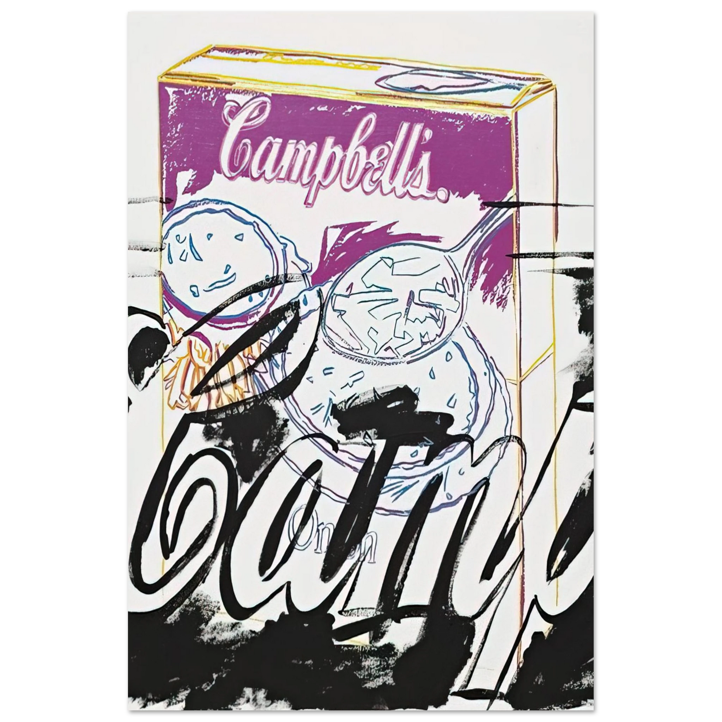 Andy Warhol - Campell's Onion Soup Box Fine Art Poster