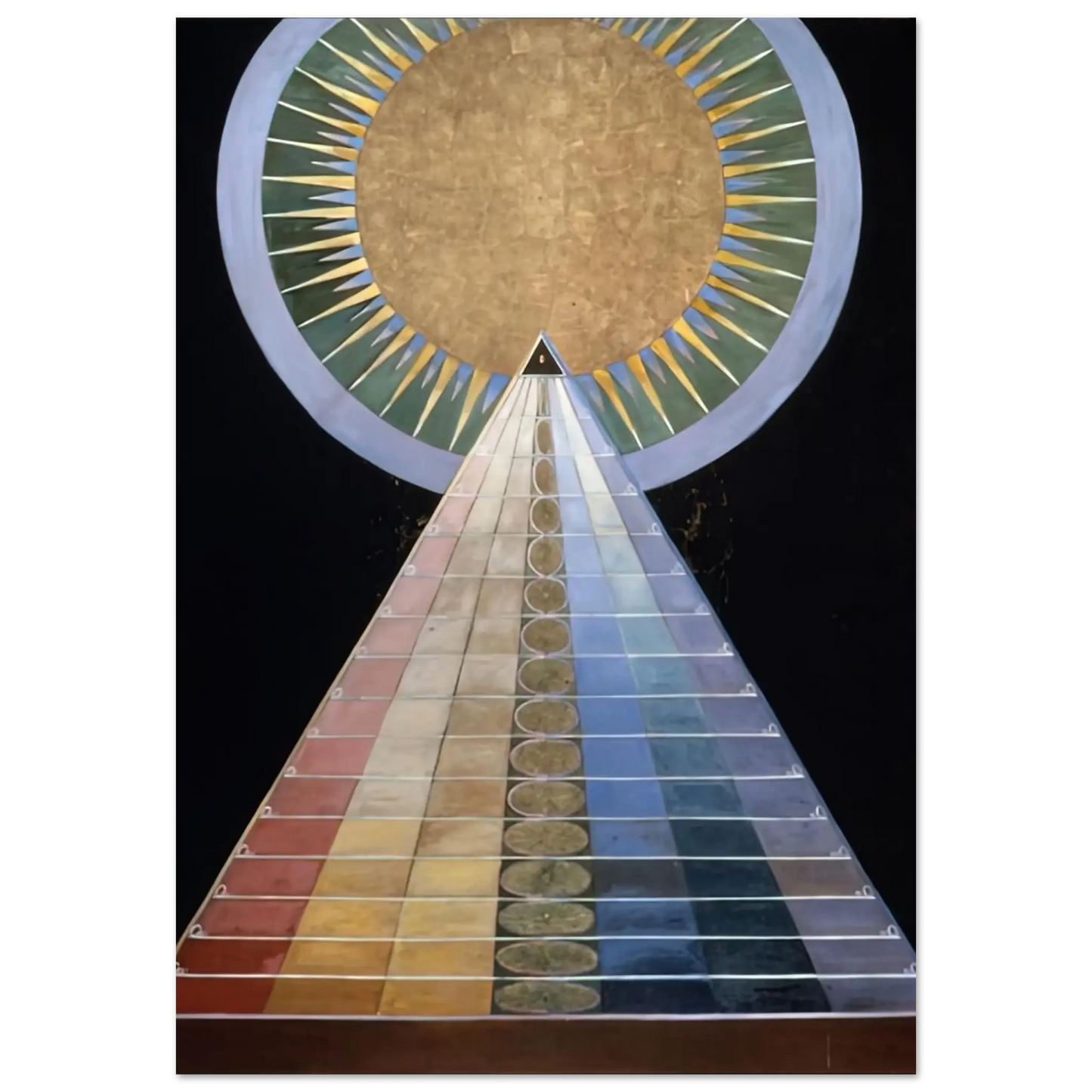 Hilma af Klint - ALTAR PAINTING 1915 Wall art - 13x18 cm / 5x7 Inches - Fine Art Poster - -