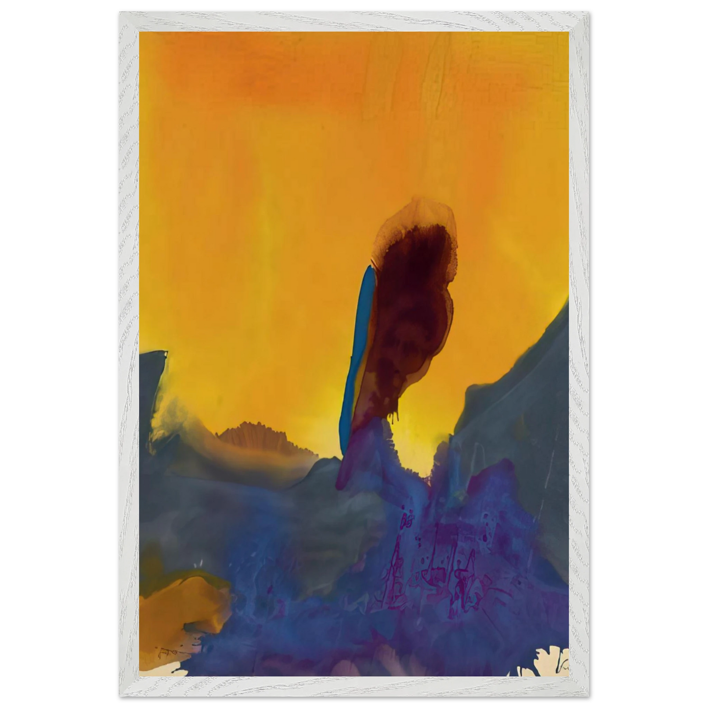 Helen Frankenthaler - Glow II - 1968 Wall art - A3 (29.7 x 42  cm) - Fine Art Poster-canvas - -