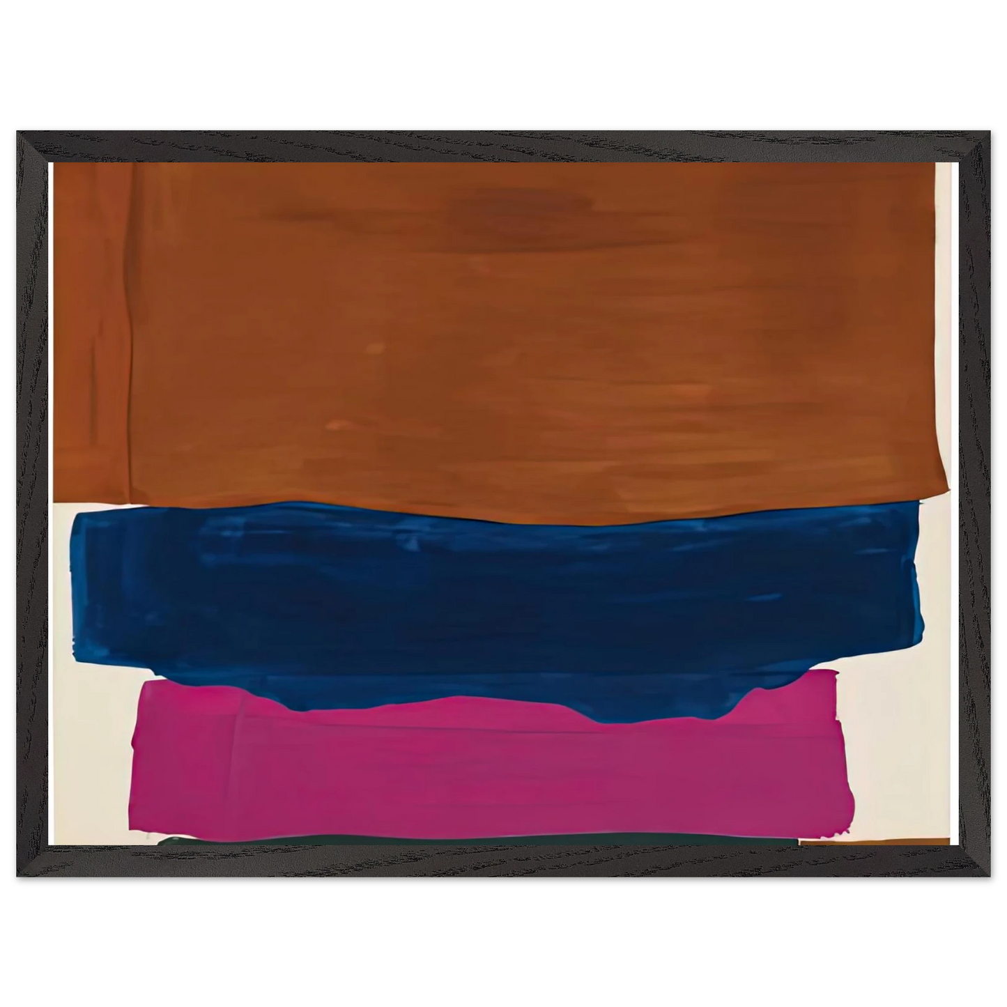 Helen Frankenthaler - Indian Summer, 1967- Wall Art - 30x40 cm / 12x16 inches - Premium Wooden Framed Poster With Fine Art Paper-canvas - White frame