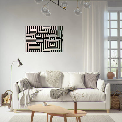 Riu-Kiu-C - 1960 - Victor Vasarely Brushed Aluminum Print - 70x100 cm / 28x40 inches | Victor Vasarely Aluminum Print | Victor Vasarely Prints