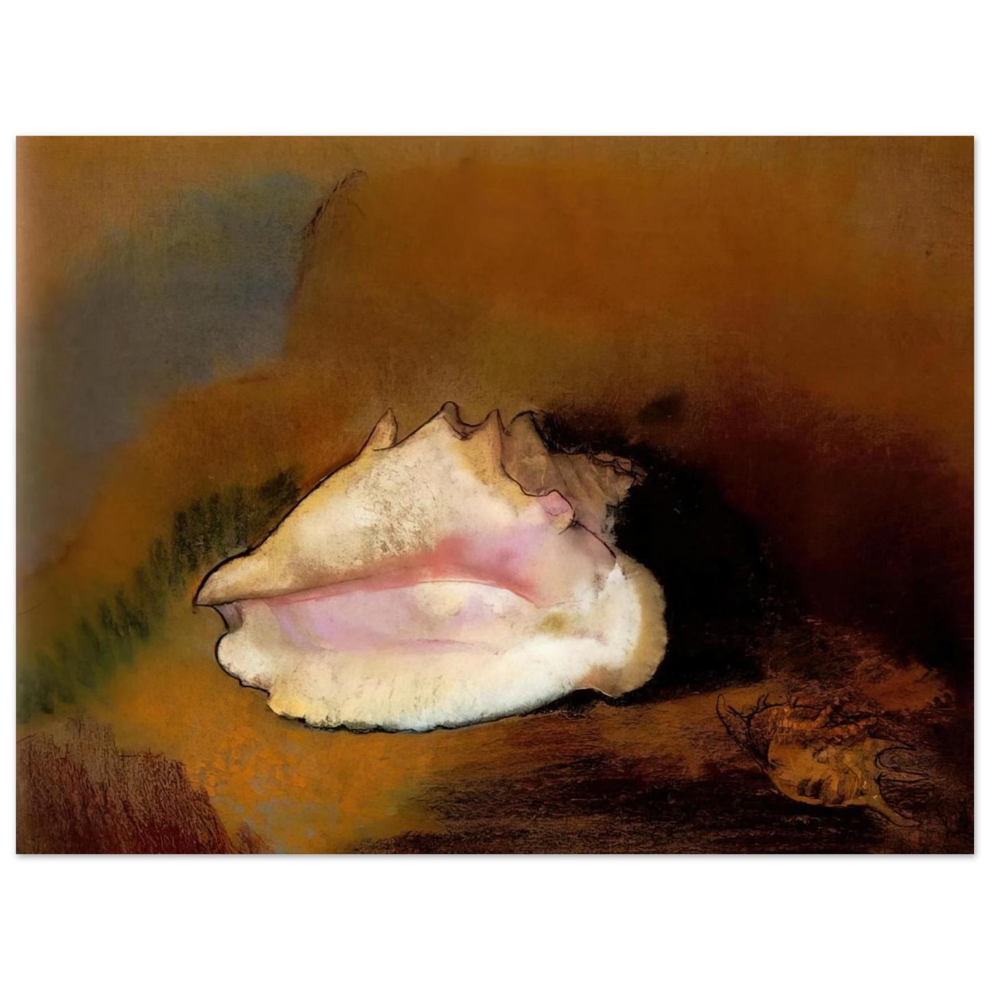 Odilon Redon - THE SEASHELL 1912 1  75x100 cm / 30x40inches Fine Art Poster