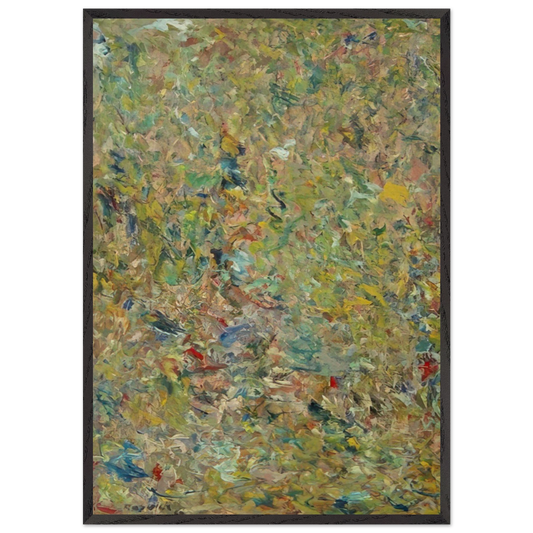 UNTITLED 1960 1 N2 - Milton Resnick 70x100 cm / 28x40 inches Framed Art Print – Black Wooden Frame