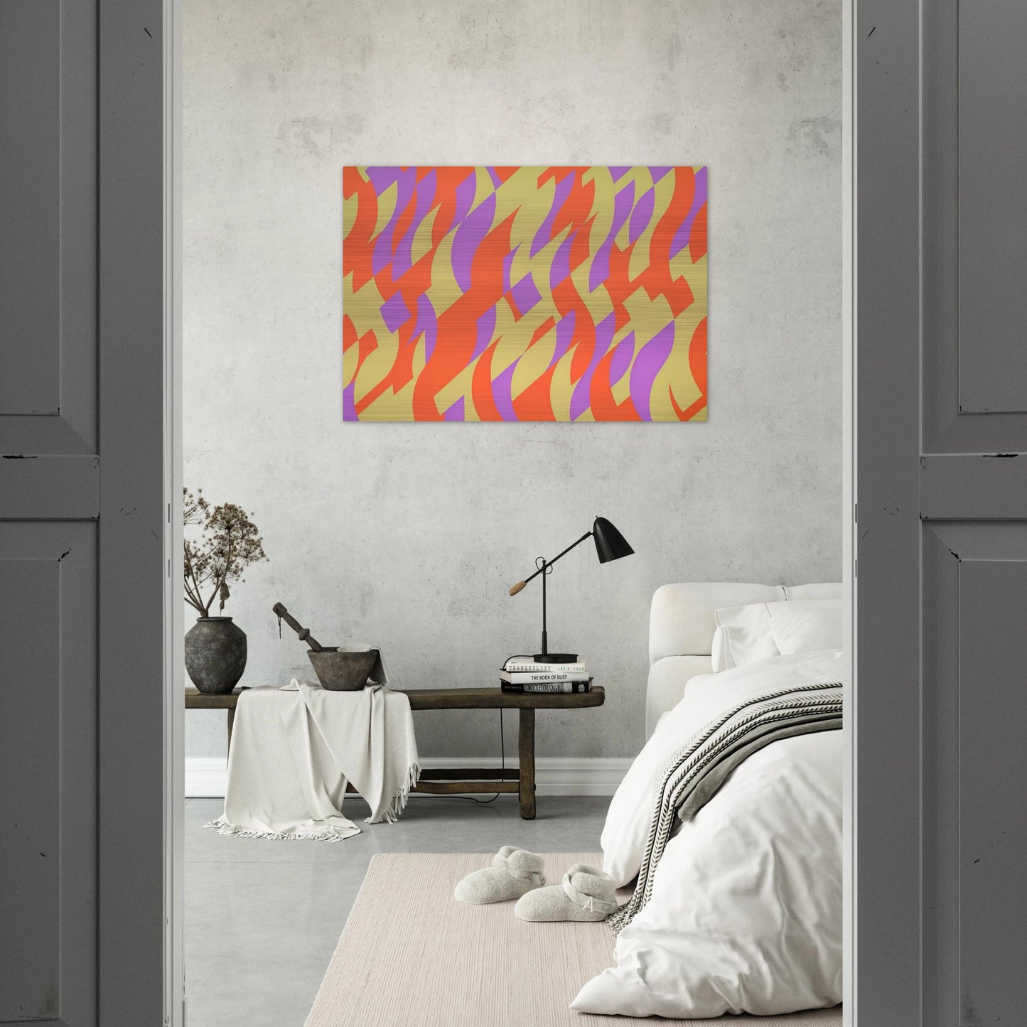 CARNIVAL 2000 - Bridget Riley Brushed Aluminum Print - 70x100 cm / 28x40 inches | Bridget Riley Aluminum Print | Bridget Riley Prints
