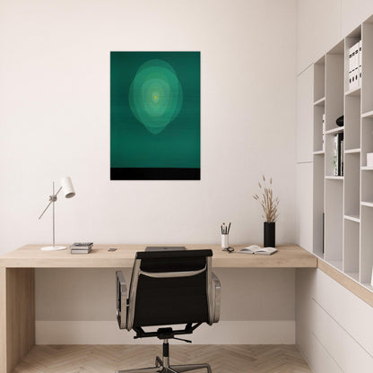 Green Mandala - 1969 - Clarence Holbrook Carter Brushed Aluminum Print - 70x100 cm / 28x40 inches | Clarence Holbrook Carter Aluminum Print | Clarence Holbrook Carter Prints