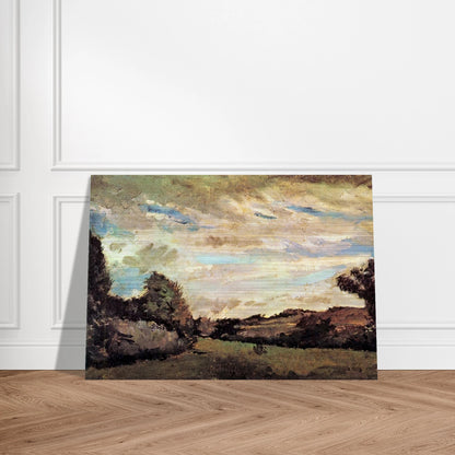 Landscape with Dunes - Vincent van Gogh Brushed Aluminum Print - 70x100 cm / 28x40 inches | Vincent van Gogh Aluminum Print | Vincent van Gogh Prints