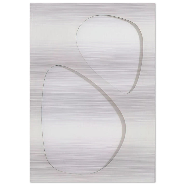 Volume bianco - 1959 - Dadamaino Brushed Aluminum Print - 70x100 cm / 28x40 inches | Dadamaino Aluminum Print | Dadamaino Prints