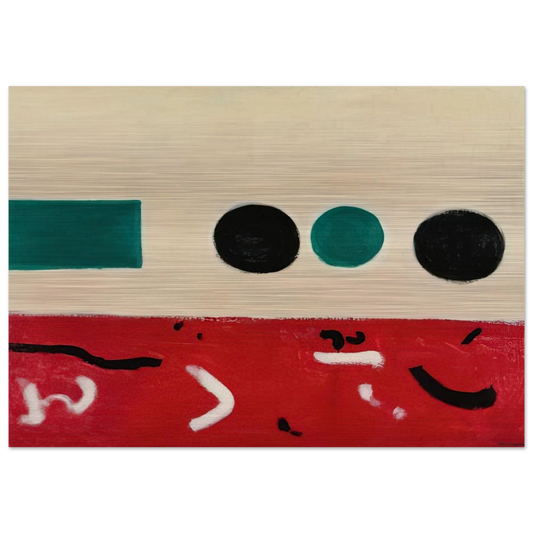 Movement East to West - 1956 - Adolph Gottlieb Brushed Aluminum Print - 70x100 cm / 28x40 inches | Adolph Gottlieb Aluminum Print | Adolph Gottlieb Prints