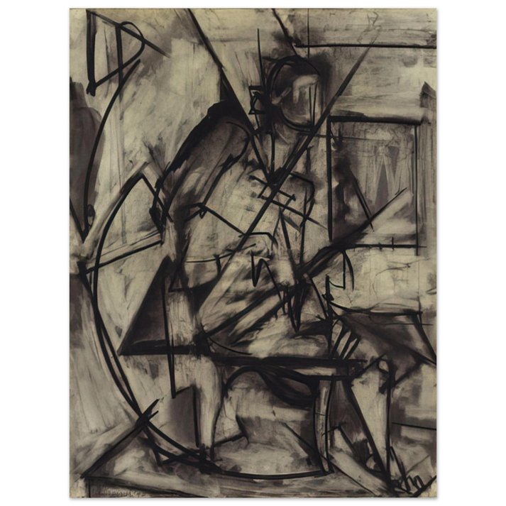 Lee Krasner - Seated Nude  75x100 cm / 30x40inches Fine Art Poster
