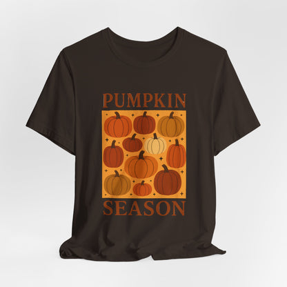Camiseta de temporada de calabaza para mujer Boho Pumpkin