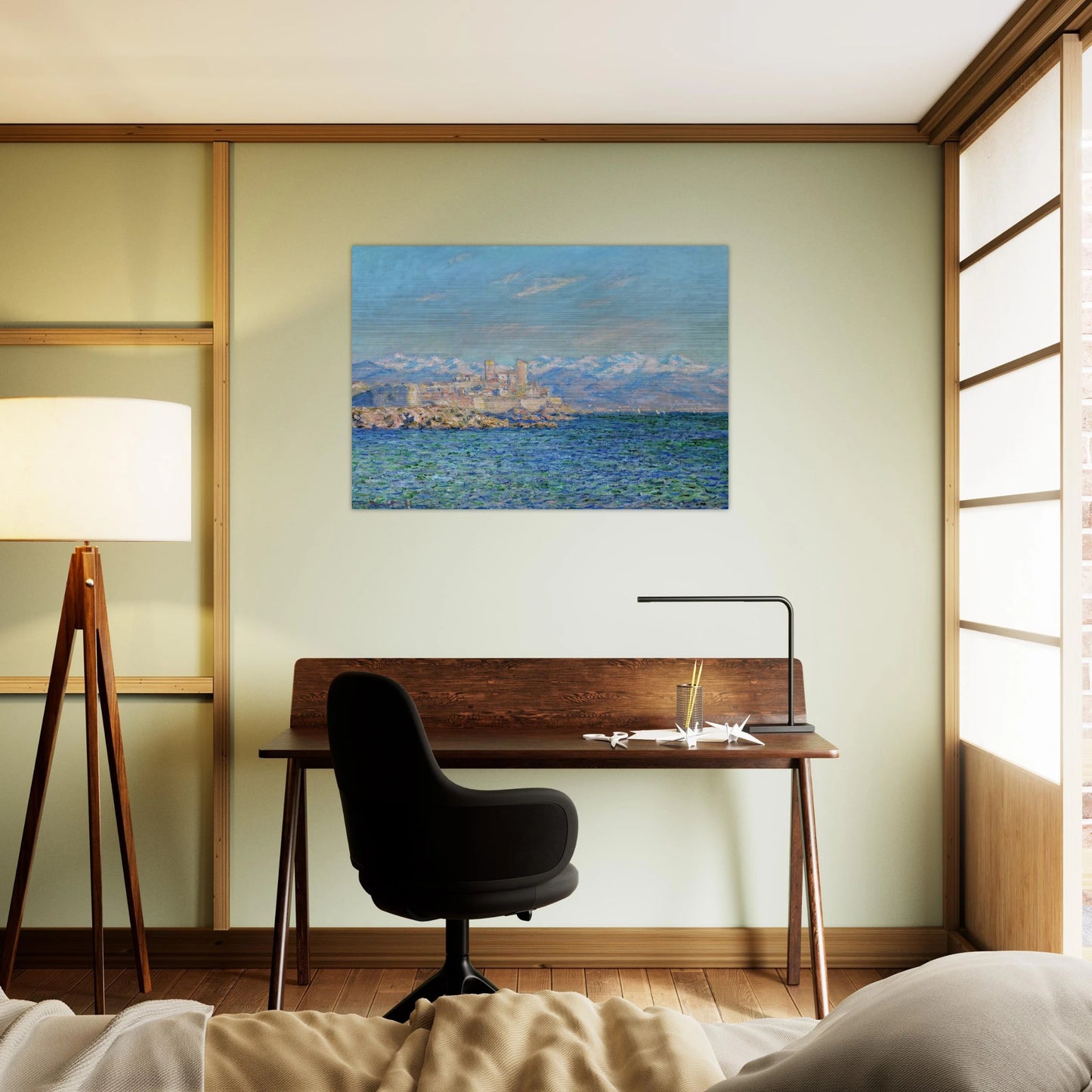 Antibes, Afternoon Effect - claude monet Brushed Aluminum Print - 70x100 cm / 28x40 inches | claude monet Aluminum Print | claude monet Prints