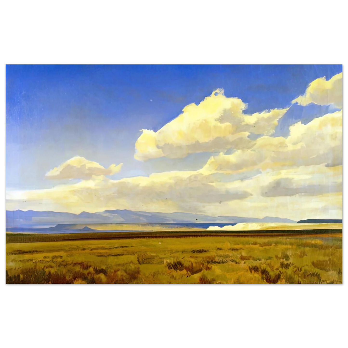 Maynard Dixon - WIND OF WYOMING 1936 Wall art - 27x35 cm / 11x14 inches - Fine Art Poster-canvas - -