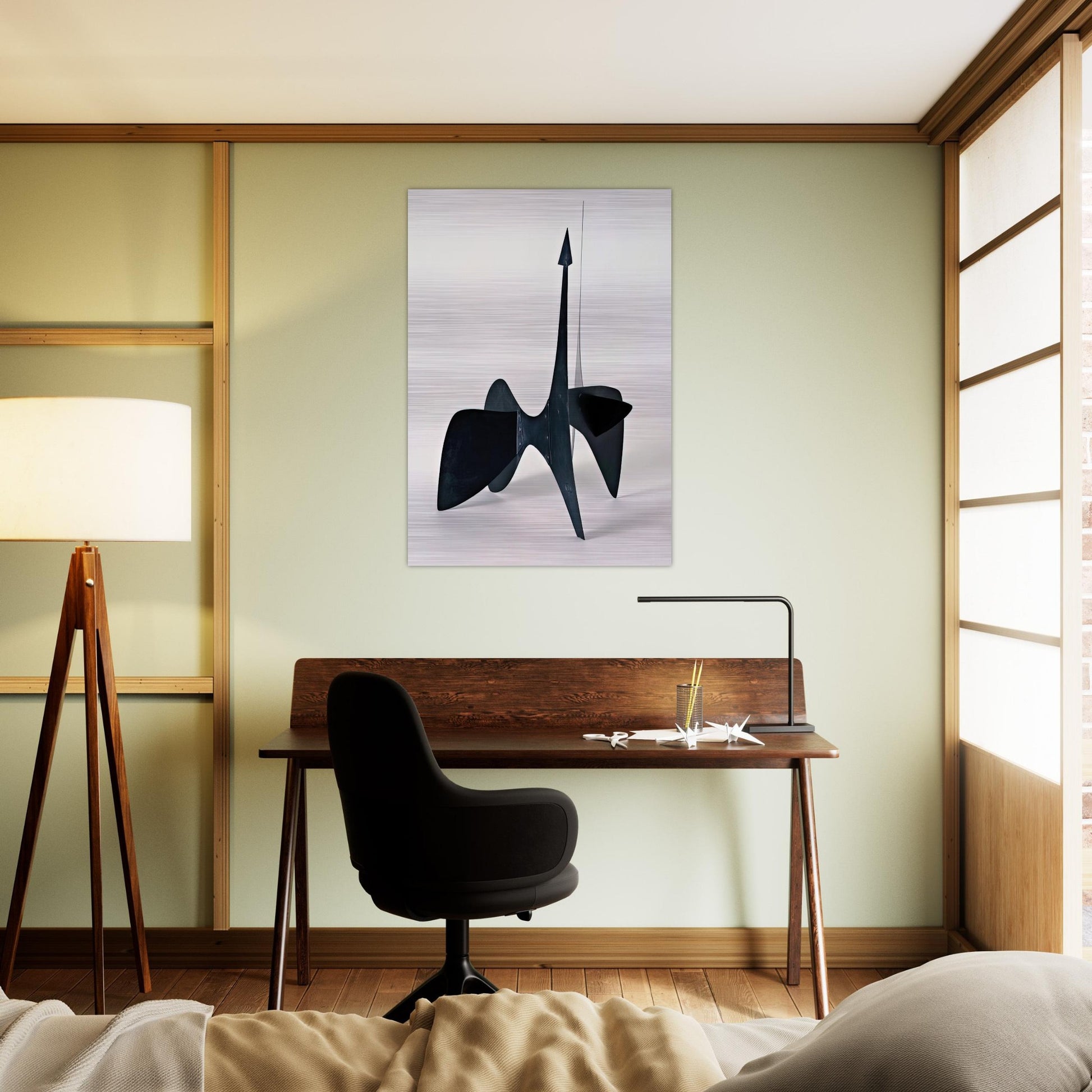 TEODELAPIO MAQUETTE II 1962 - Alexander Calder Brushed Aluminum Print - 70x100 cm / 28x40 inches | Alexander Calder Aluminum Print | Alexander Calder Prints