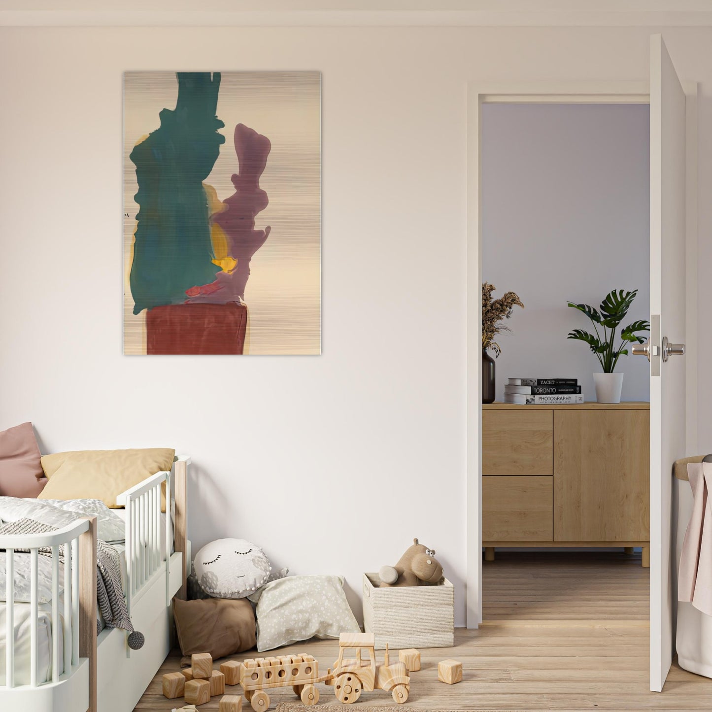 Evil Spirit, 1963- - Helen Frankenthaler Brushed Aluminum Print - 70x100 cm / 28x40 inches | Helen Frankenthaler Aluminum Print | Helen Frankenthaler Prints