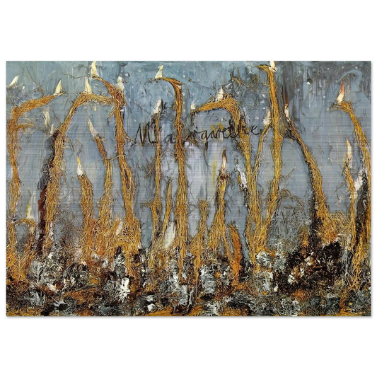 MARGARETHE - Anselm Kiefer Brushed Aluminum Print - 70x100 cm / 28x40 inches | Anselm Kiefer Aluminum Print | Anselm Kiefer Prints