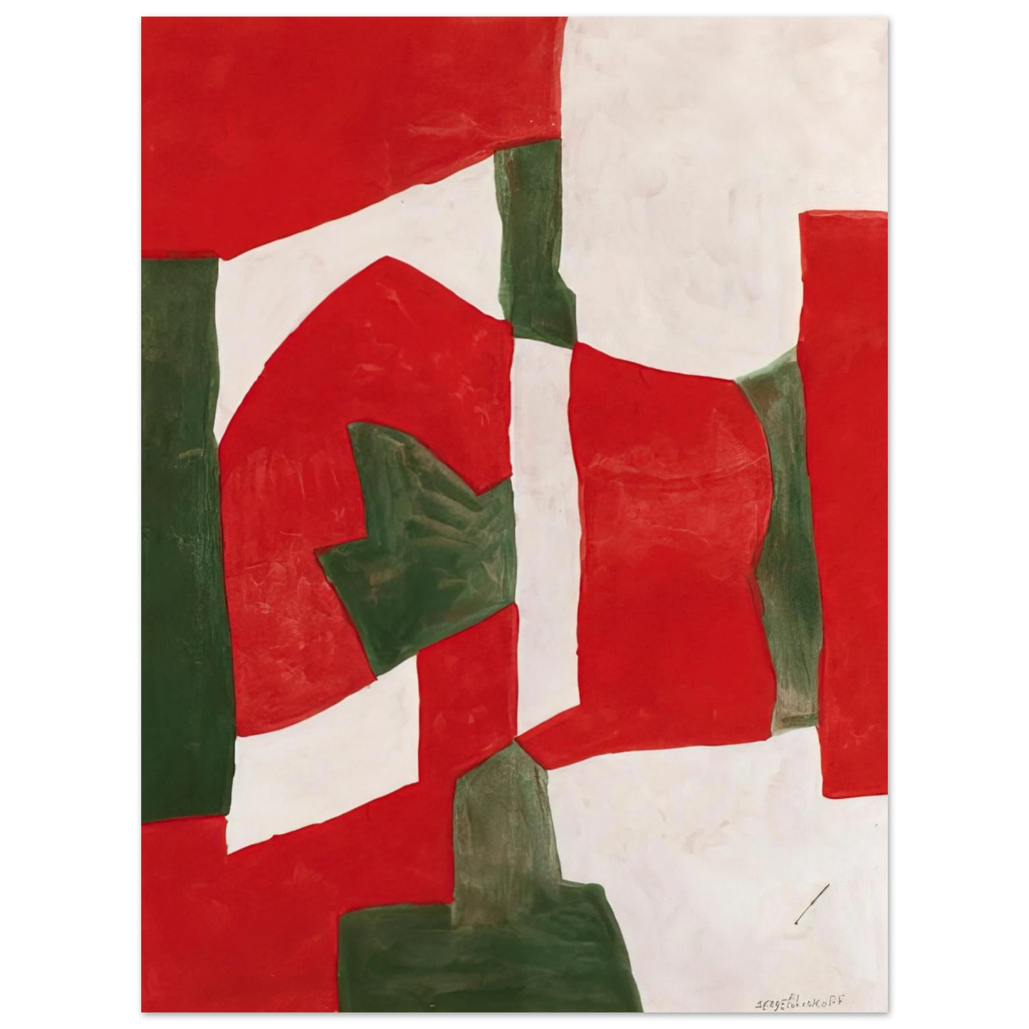 Serge Poliakoff - Untitled - Tachisme  75x100 cm / 30x40inches Fine Art Poster