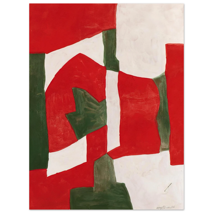 Serge Poliakoff - Untitled - Tachisme  75x100 cm / 30x40inches Fine Art Poster