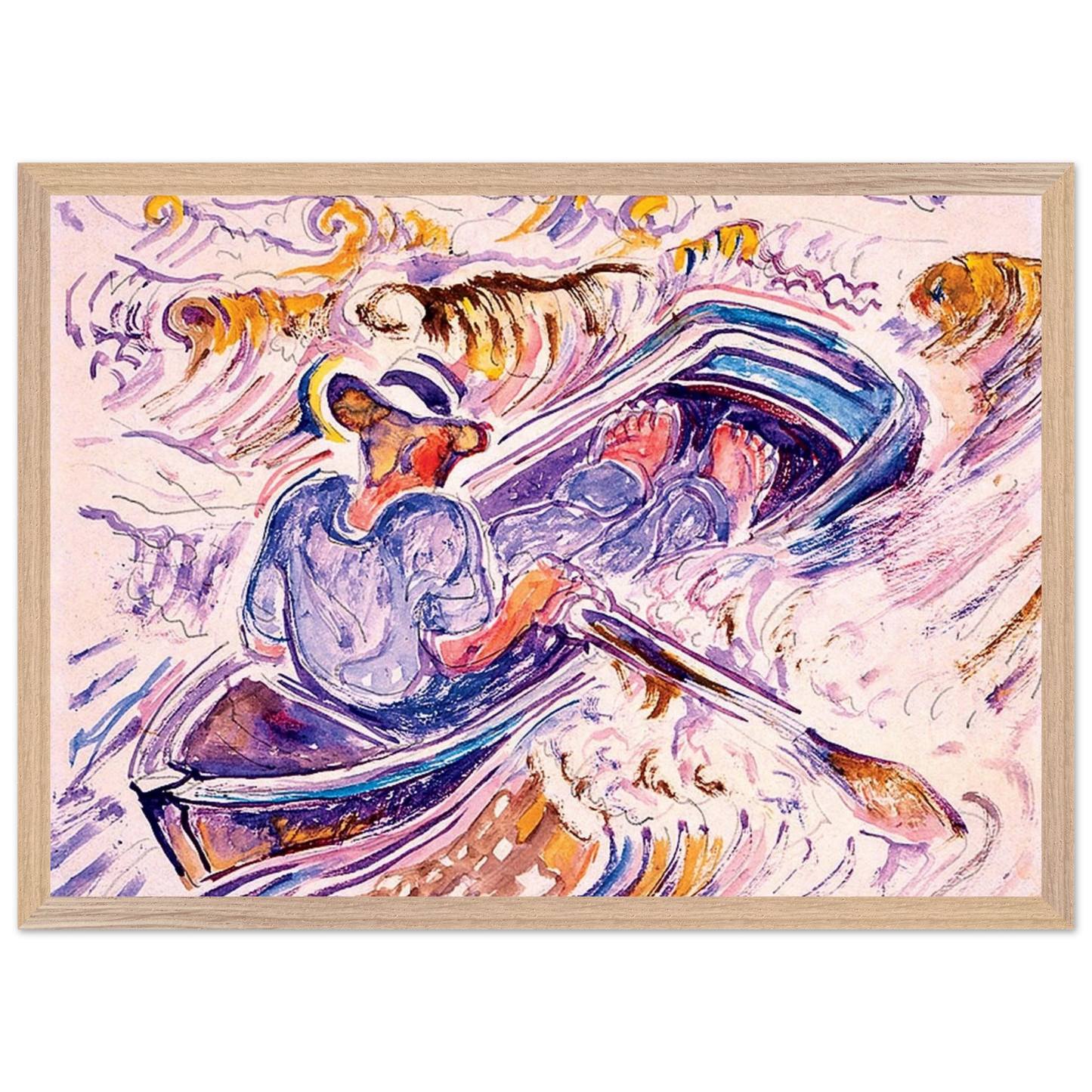 Walter Inglis Anderson - Walter Anderson Wall art - A1 (59.4 x 84.1  cm) - Premium Wooden Framed Poster With Fine Art Paper-canvas - White frame