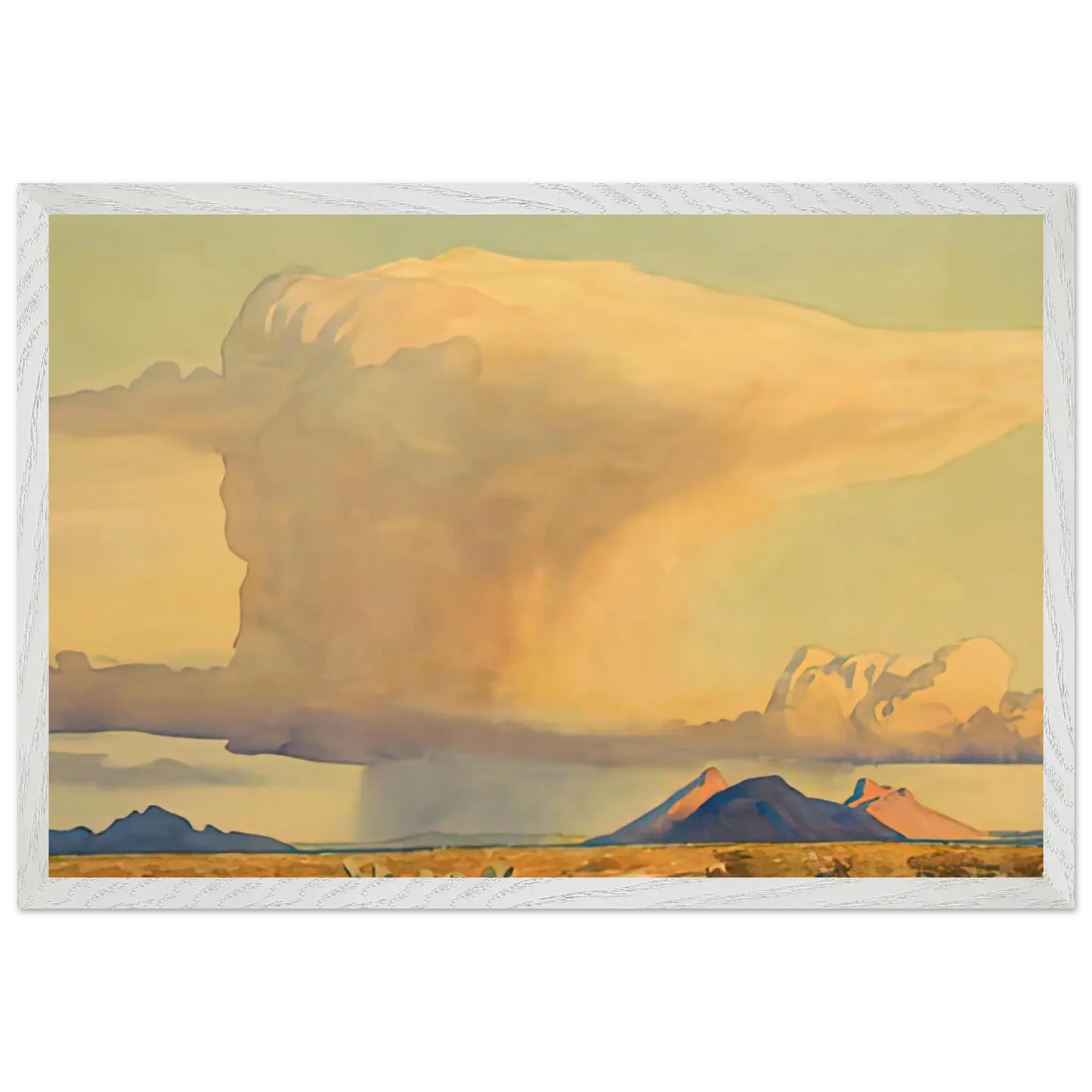Maynard Dixon - DROUGHT AND DOWNPOUR 1944 Wall art - A3 (29.7 x 42  cm) - Fine Art Poster - -
