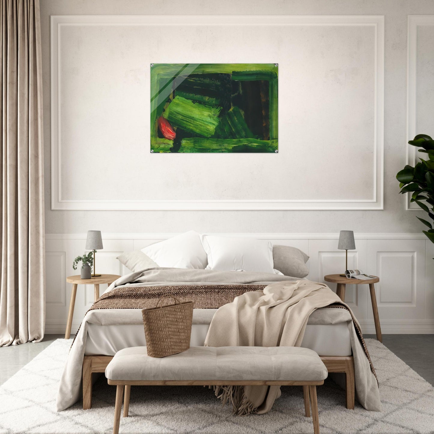 Clean Sheets - 1984 - Howard Hodgkin Acrylic Print - 70x100 cm / 28x40″ inches