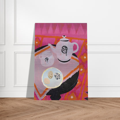 Chinese Teapot - 1989 - Mary Fedden Brushed Aluminum Print - 70x100 cm / 28x40 inches | Mary Fedden Aluminum Print | Mary Fedden Prints
