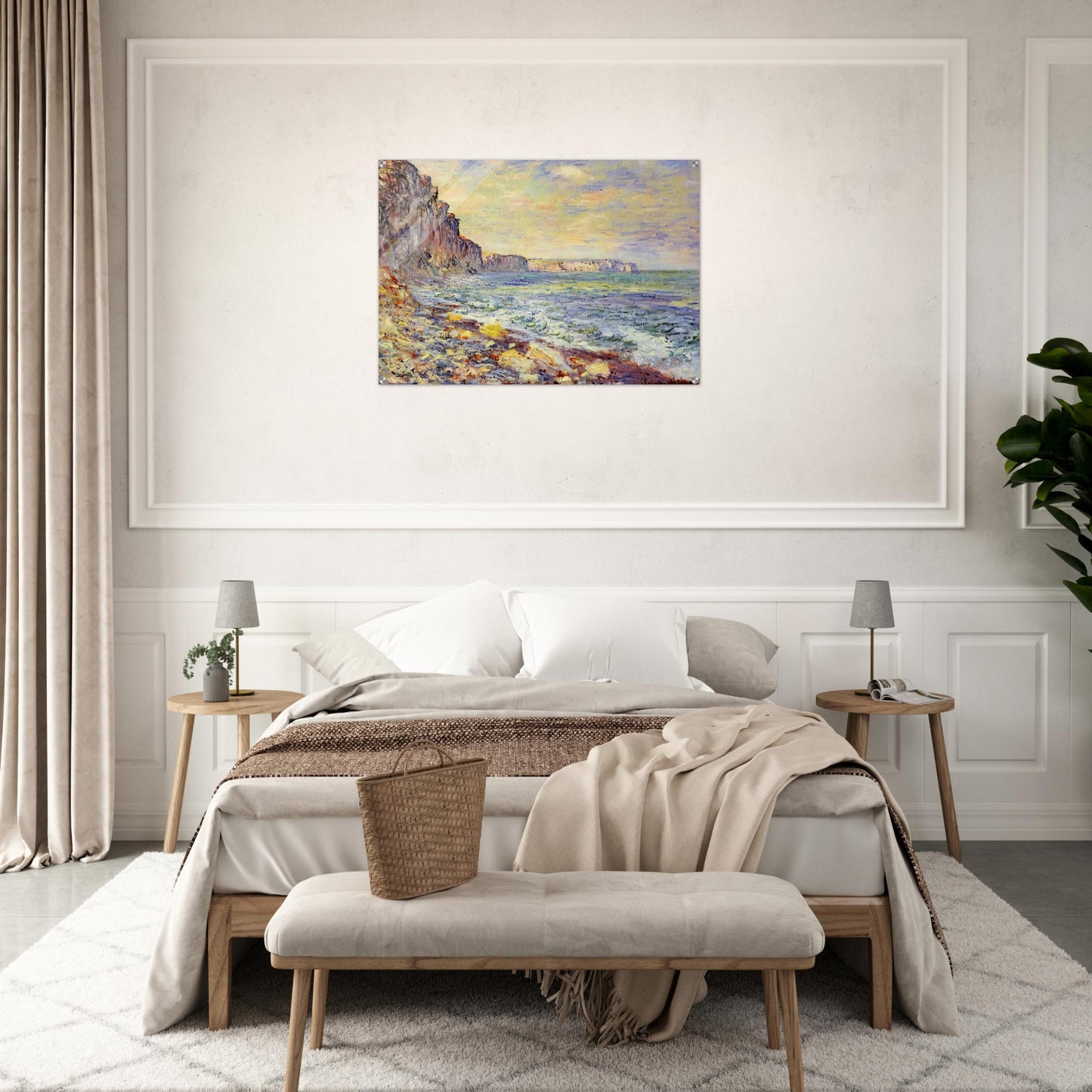 Morning by the Sea - claude monet Acrylic Print - 70x100 cm / 28x40″ inches | claude monet Wall Art | claude monet Prints