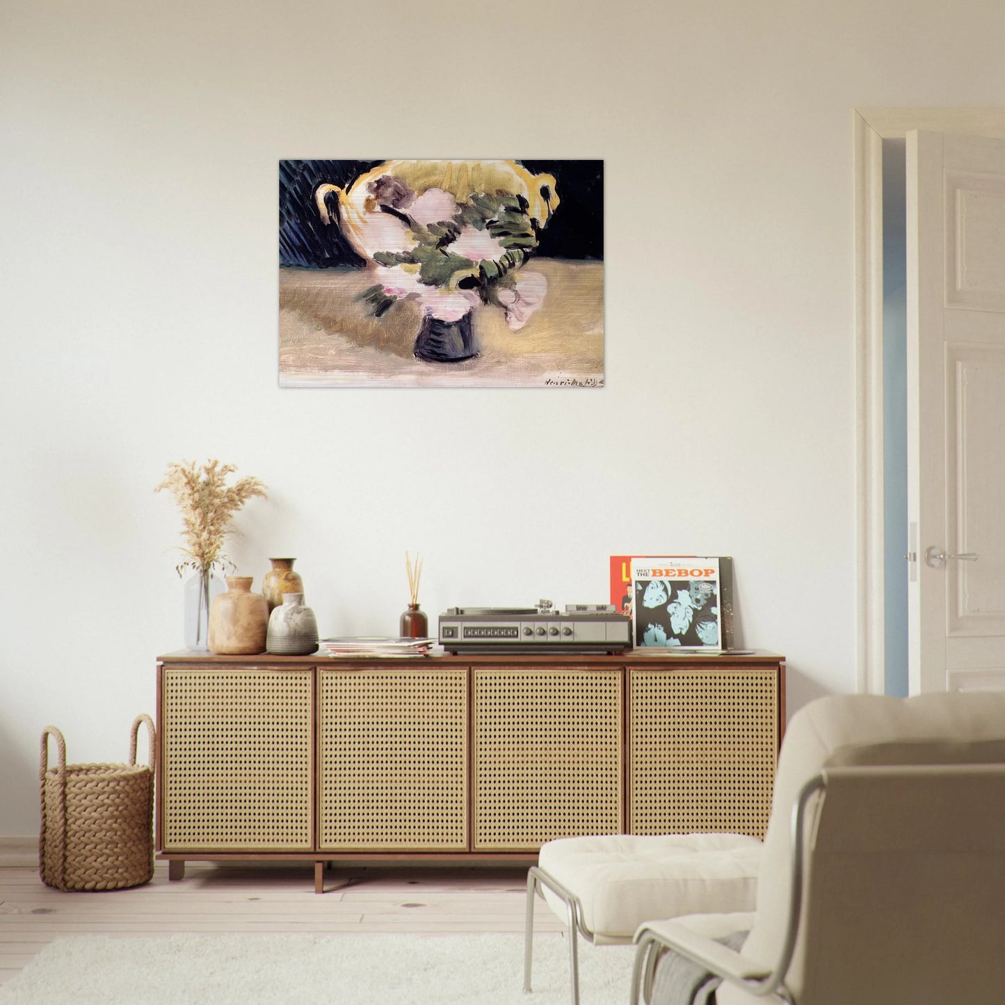 FLOWERS 1919 - Henri Matisse Brushed Aluminum Print - 70x100 cm / 28x40 inches | Henri Matisse Aluminum Print | Henri Matisse Prints