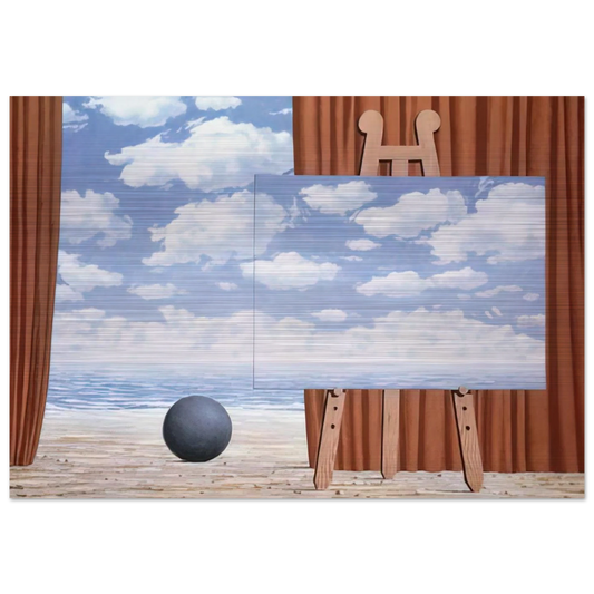 THE FAIR CAPTIVE 1965 - Rene Magritte Brushed Aluminum Print - 70x100 cm / 28x40 inches | Rene Magritte Aluminum Print | Rene Magritte Prints