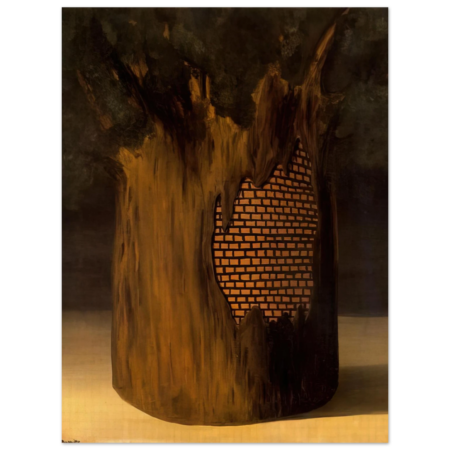Rene Magritte - THRESHOLD OF FOREST 1926  75x100 cm / 30x40inches Fine Art Poster