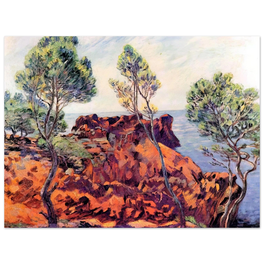 Armand Guillaumin - Agay, les Roches Rouges - 1901  75x100 cm / 30x40inches Fine Art Poster