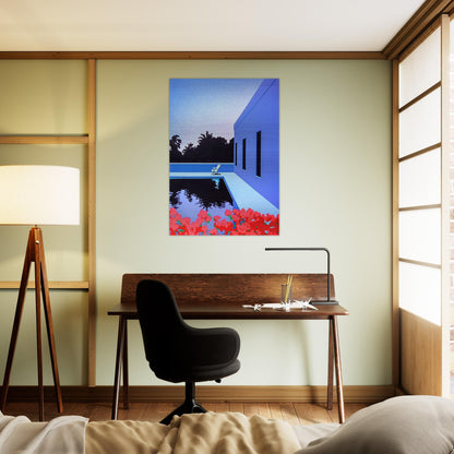 Longs for Summer - Hiroshi Nagai Brushed Aluminum Print - 70x100 cm / 28x40 inches | Hiroshi Nagai Aluminum Print | Hiroshi Nagai Prints