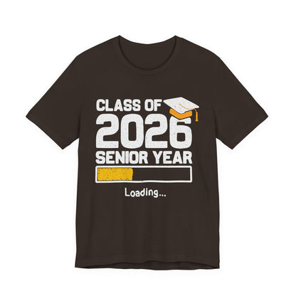 Camiseta de último año de la clase de 2026, camiseta de graduación, regalo de graduación unisex, ropa para estudiantes de último año de secundaria, camiseta con destino a la universidad