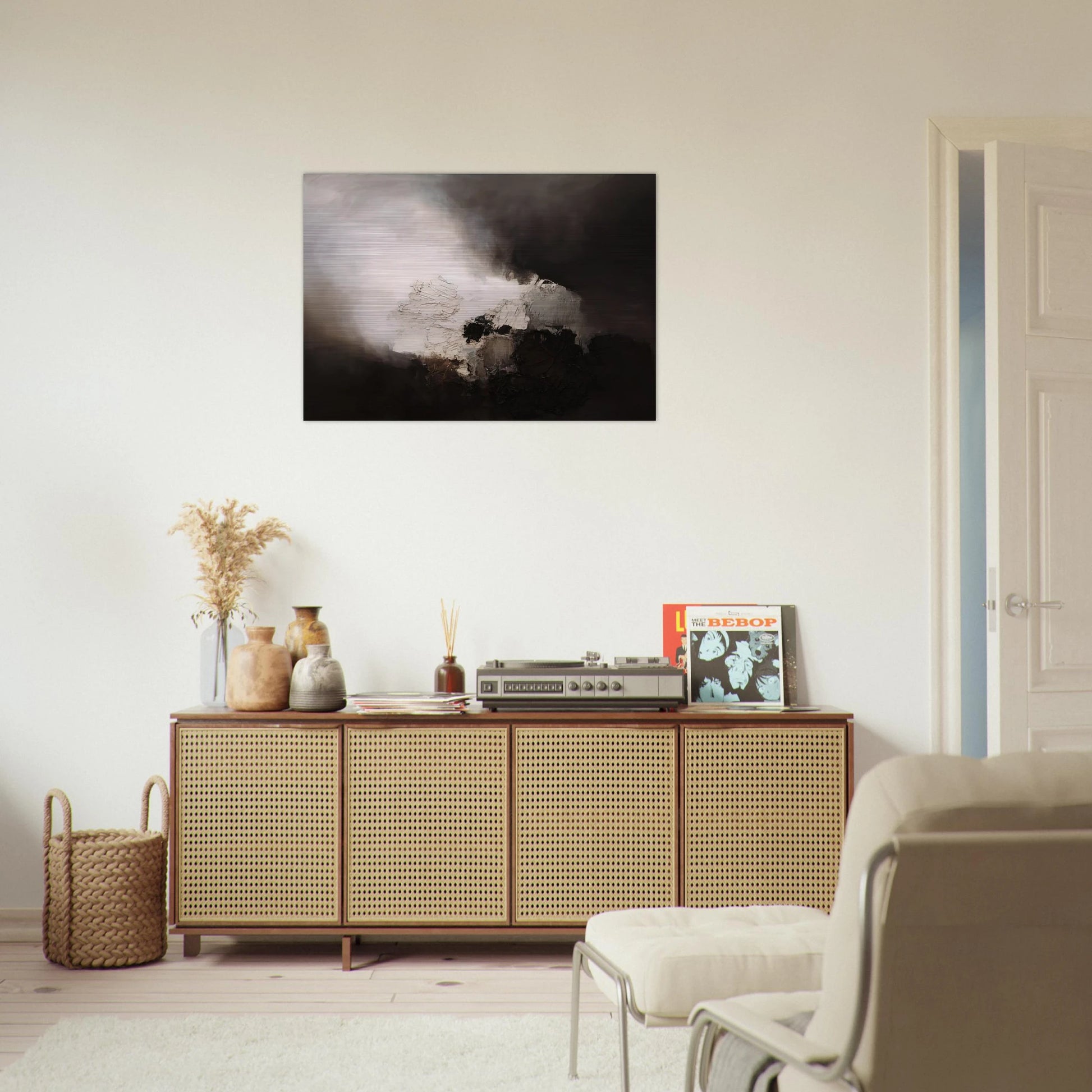 165 1960 - Luis Feito Brushed Aluminum Print - 70x100 cm / 28x40 inches | Luis Feito Aluminum Print | Luis Feito Prints
