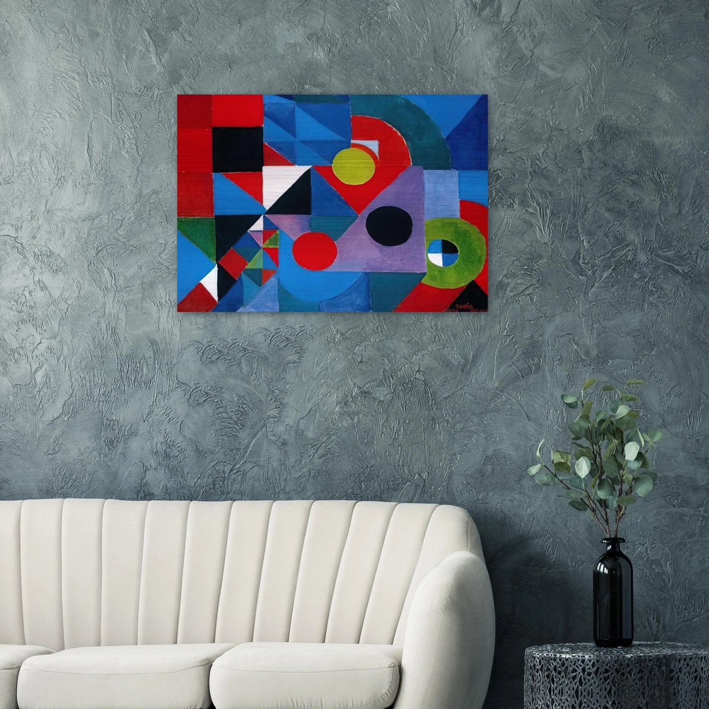 RHYTHM COLOUR - Sonia Delaunay Brushed Aluminum Print - 70x100 cm / 28x40 inches | Sonia Delaunay Aluminum Print | Sonia Delaunay Prints