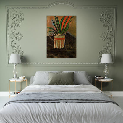 Exotic Flowers - 1907 - Pablo Picasso Brushed Aluminum Print - 70x100 cm / 28x40 inches | Pablo Picasso Aluminum Print | Pablo Picasso Prints