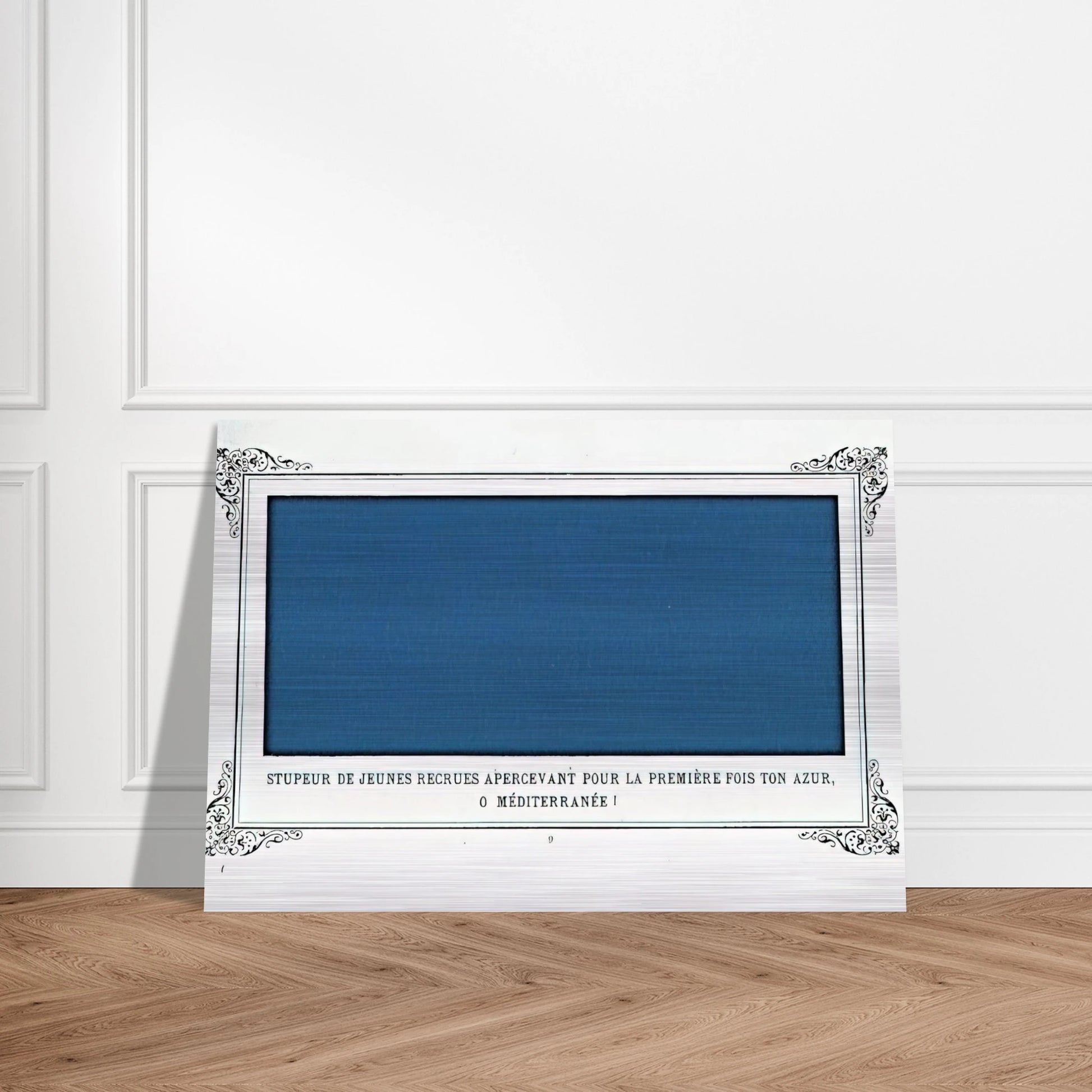The Awe of Navy Recruits Seeing for the First Time Your Blue, O Mediterranean Sea! - Alphonse Allais Brushed Aluminum Print - 70x100 cm / 28x40 inches | Alphonse Allais Aluminum Print | Alphonse Allais Prints
