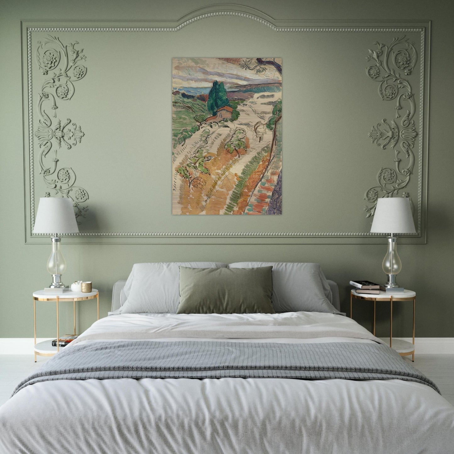 PAYSAGE ST TROPEZ 1904 - Henri Matisse Brushed Aluminum Print - 70x100 cm / 28x40 inches | Henri Matisse Aluminum Print | Henri Matisse Prints
