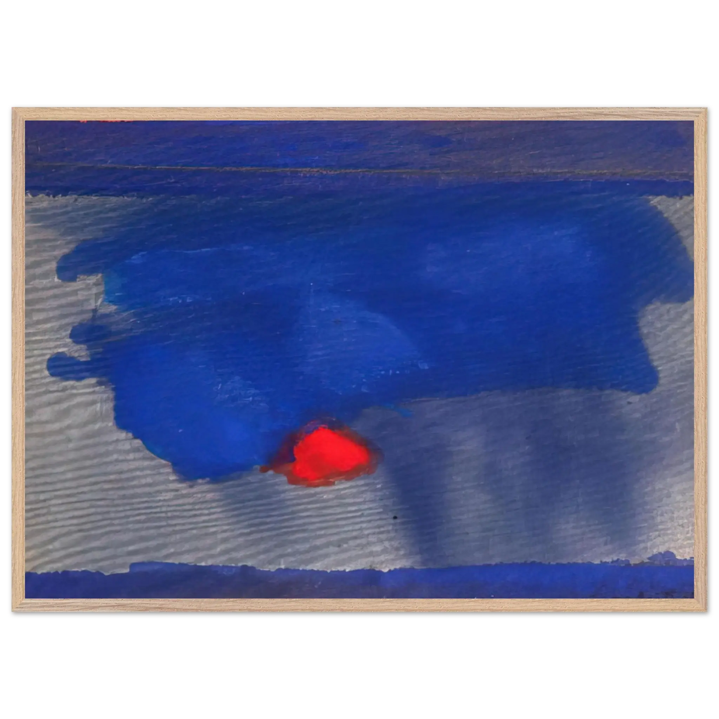 Helen Frankenthaler - Provincetown - 1964 Wall art - A1 (59.4 x 84.1  cm) - Premium Wooden Framed Poster With Fine Art Paper - Wood frame