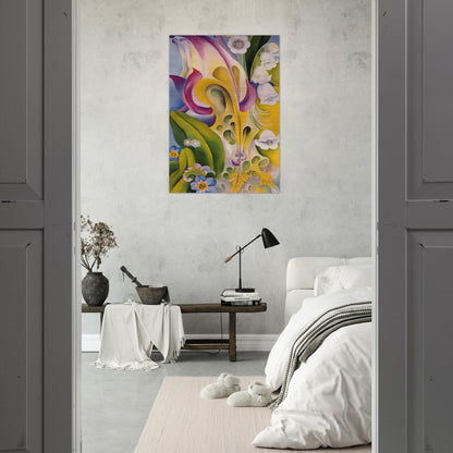 From the Old Garden No 2 - Georgia O'Keeffe Brushed Aluminum Print - 70x100 cm / 28x40 inches | Georgia O'Keeffe Aluminum Print | Georgia O'Keeffe Prints