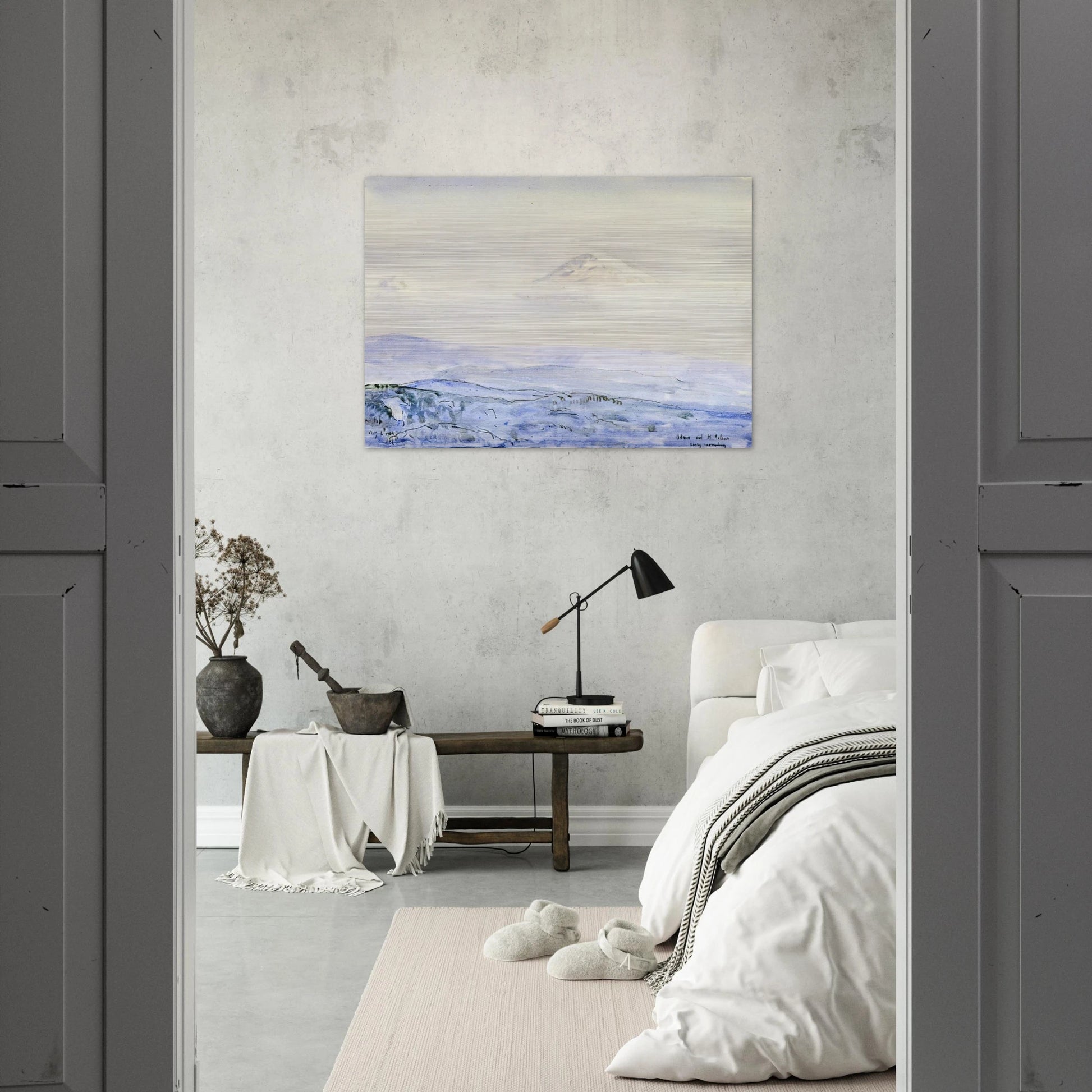 Adams and St. Helen's, Early Morning - Childe Hassam Brushed Aluminum Print - 70x100 cm / 28x40 inches | Childe Hassam Aluminum Print | Childe Hassam Prints