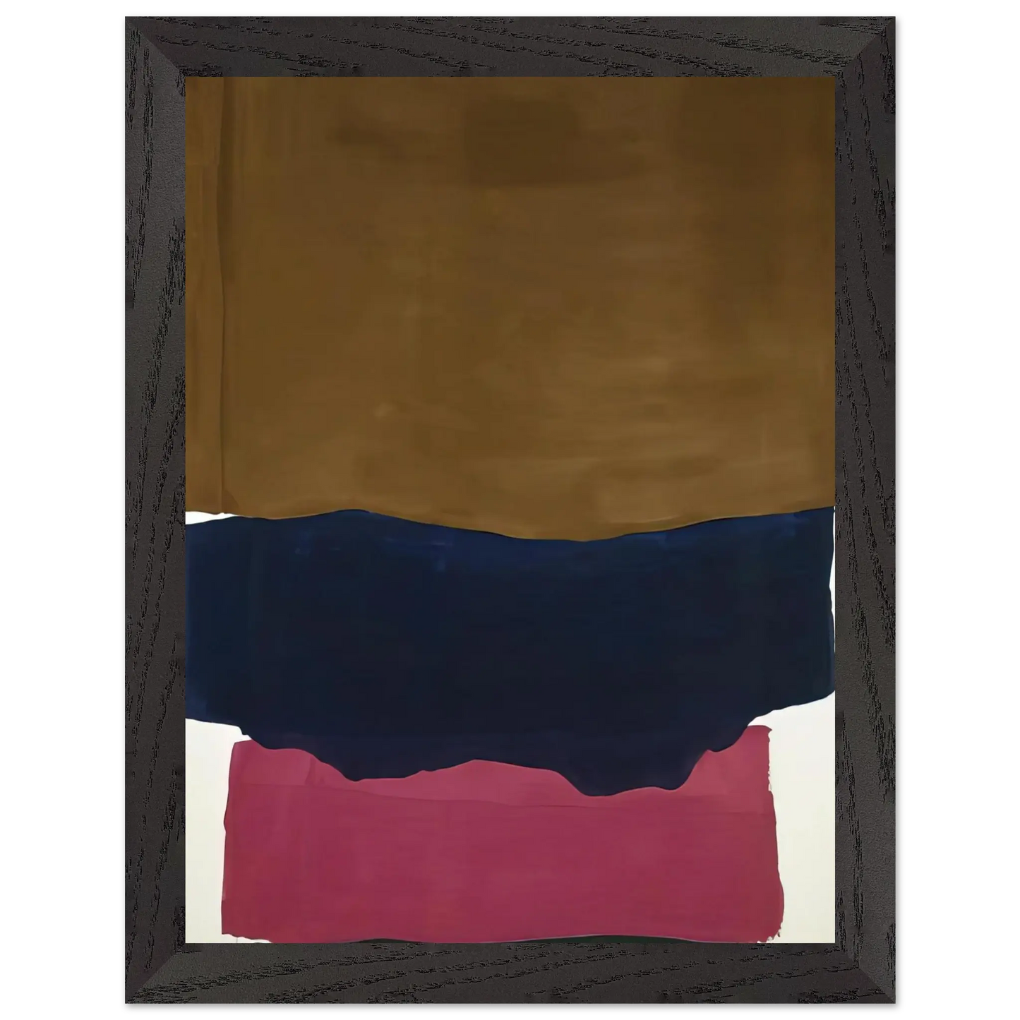 Helen Frankenthaler - Indian Summer - 1967 Wall art - 27x35 cm / 11x14 Inches - Premium Wooden Framed Poster With Fine Art Paper - Wood frame