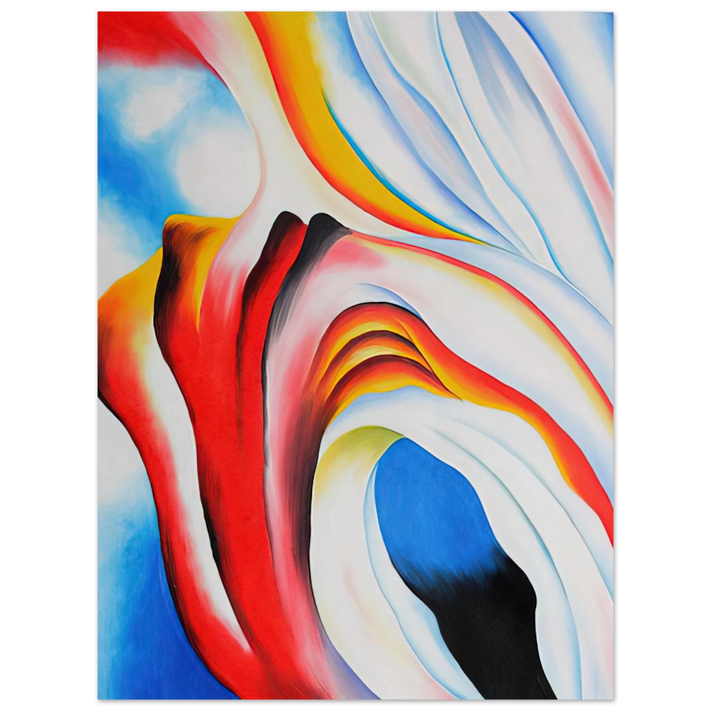 Georgia O'Keeffe - Music Pink and Blue Fine Art Poster
