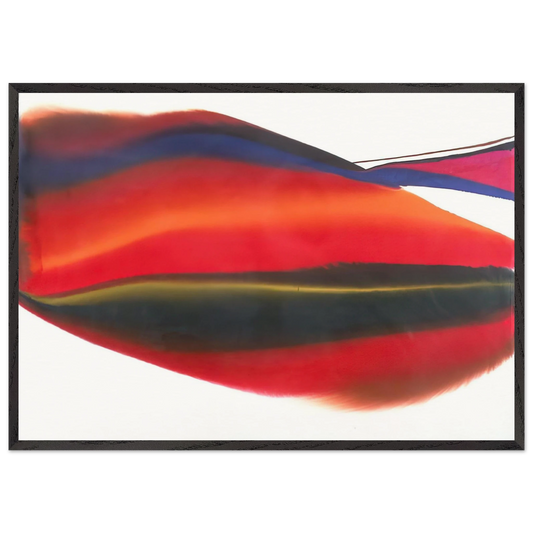 Phenomena Lands End - Paul Jenkins 70x100 cm / 28x40 inches Framed Art Print – Black Wooden Frame