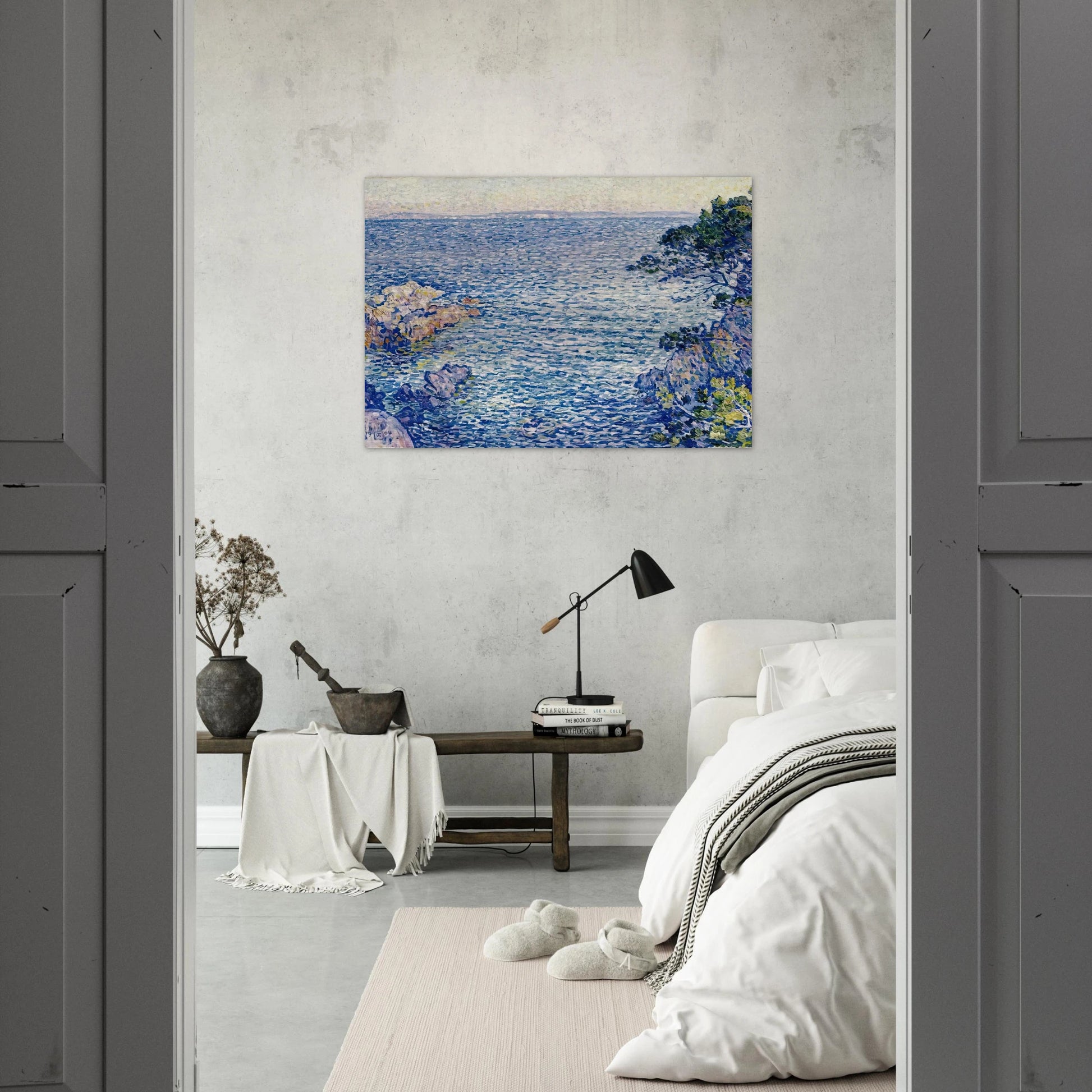 THE POINT OF ROSSIGNOL 1904 - Theo van Rysselberghe Brushed Aluminum Print - 70x100 cm / 28x40 inches | Theo van Rysselberghe Aluminum Print | Theo van Rysselberghe Prints