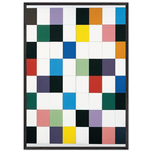 Colors for a Large Wall - Ellsworth Kelly 70x100 cm / 28x40 inches Framed Art Print – Black Wooden Frame
