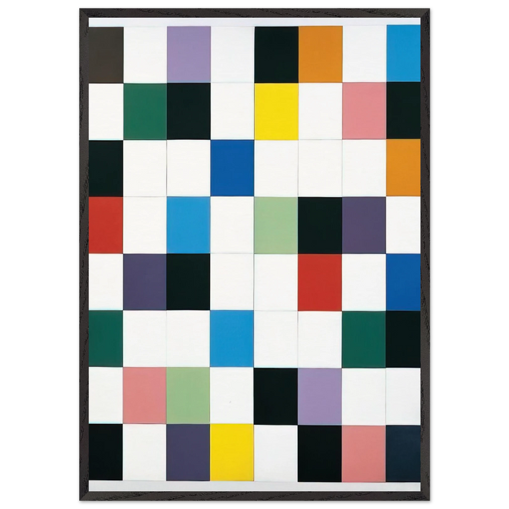 Colors for a Large Wall - Ellsworth Kelly 70x100 cm / 28x40 inches Framed Art Print – Black Wooden Frame