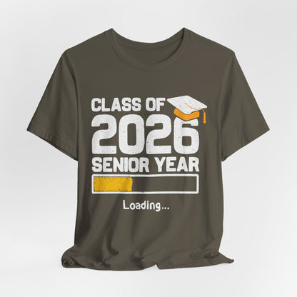 Camiseta de último año de la clase de 2026, camiseta de graduación, regalo de graduación unisex, ropa para estudiantes de último año de secundaria, camiseta con destino a la universidad