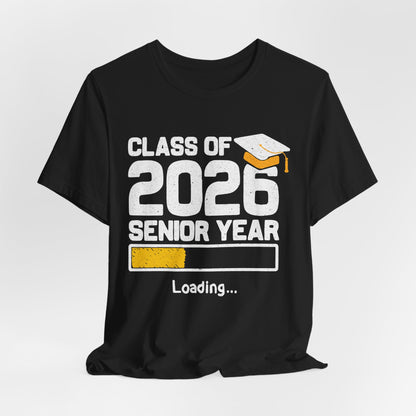 Camiseta de último año de la clase de 2026, camiseta de graduación, regalo de graduación unisex, ropa para estudiantes de último año de secundaria, camiseta con destino a la universidad