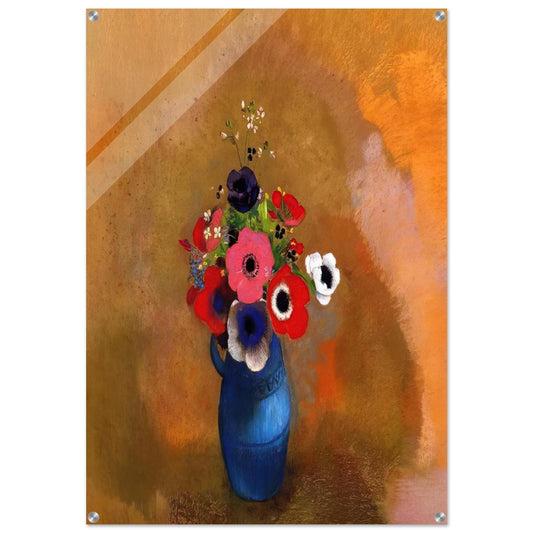BOUQUET OF ANEMONES - Odilon Redon Acrylic Print - 70x100 cm / 28x40″ inches